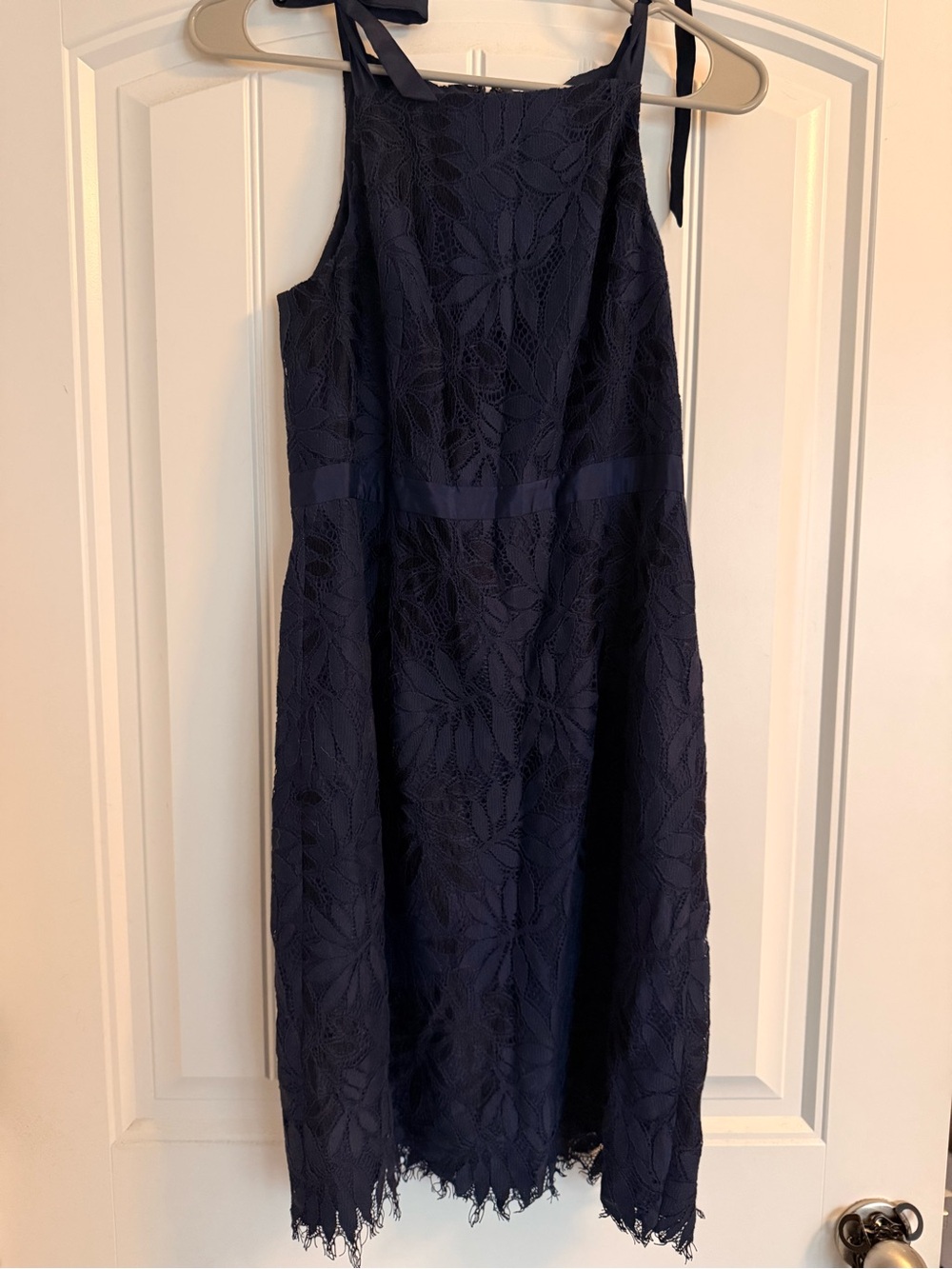 Lilly Pulitzer Navy Floral Lace Mini Dress